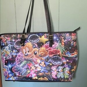 Disney Magical Character Tote - Black and Multicolor